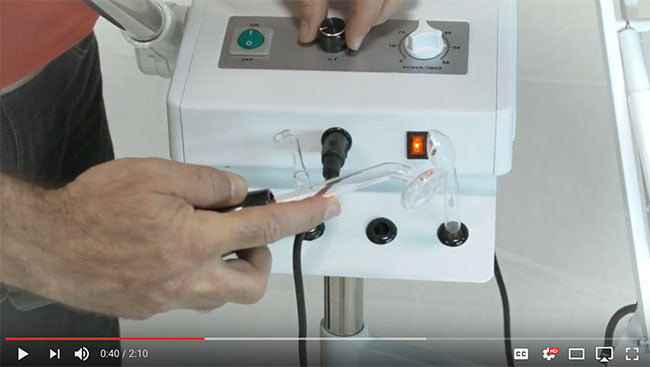 Instructions and Demo for OZONE STEAMER & 5 DIOPTER MAGNIFYING LAMP & HIGH FREQUENCY