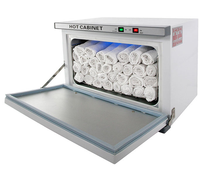 24 Piece Hot Towel Warmer Cabinet w/ UV Sterilizer –
