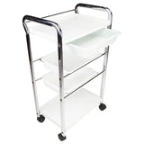 4 Level Plastic Rolling Trolley Cart
