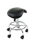 Black Hydraulic Saddle Stool