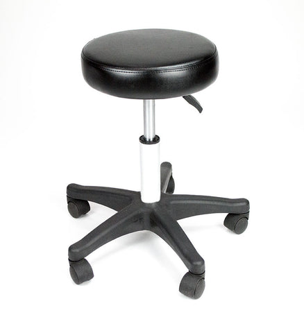 Black Hydraulic Rolling Stool