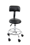 Black Hydraulic Beauty Stool