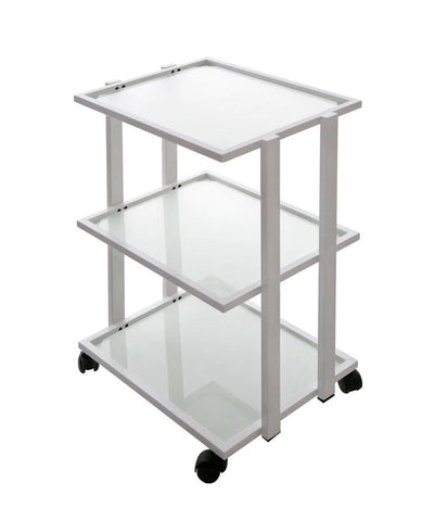 Rolling Spa Trolley w/ 3 Glass Shelves